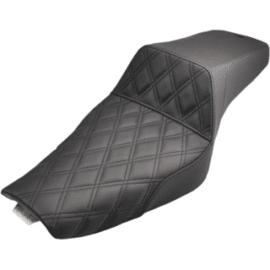 SADDLEMEN Step-Up Seat — Front Lattice Stitch - Black - XL 807-11-172