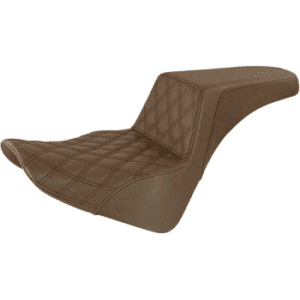 SADDLEMEN Step-Up Seat — Front Lattice Stitch - Brown 818-33-172BR